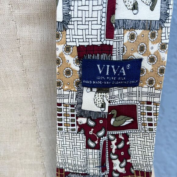 Vintage 90s Tie Clown Dill Novelty Print Menswear Gift - Picture 5 of 8